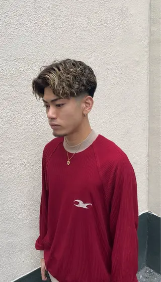 パーマ メンズ メンズパーマ眉毛 特化アユム🔥のヘアスタイル