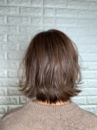 ミディアム カラー Lee東三国 店長 谷辻誠志のヘアスタイル