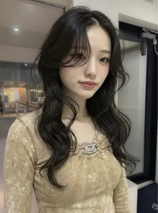 ロング カラー COALL nex the salon所属・Riria✨ 透明感カラーのヘアスタイル