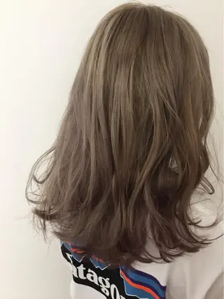 セミロング カラー パーマ ヘアアレンジ ✨ハイクオリティ✨ 山本香也のヘアスタイル