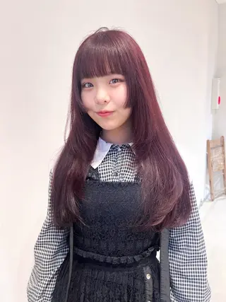 セミロング カラー あ あのヘアスタイル