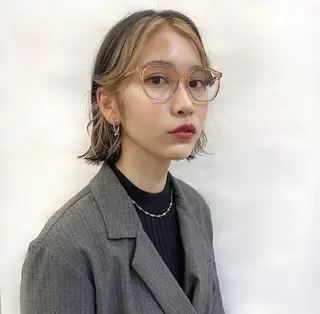 ショート カラー hyuga/パーマ /ニュアンスパーマのヘアスタイル