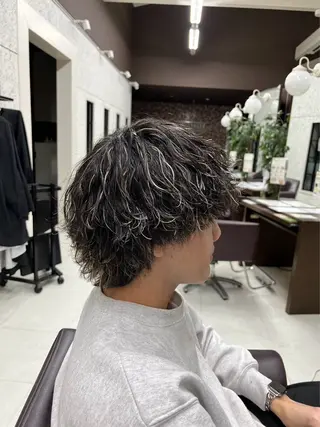 カラー パーマ メンズ 大宮メンズ特化/パー マ職人/小川藍人のヘアスタイル