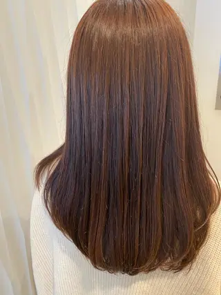 セミロング カラー 大倉 未波のヘアスタイル