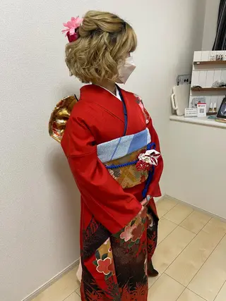 ショート ヘアアレンジ fun./ヘアセット /エクステ/着付のその他イメージ