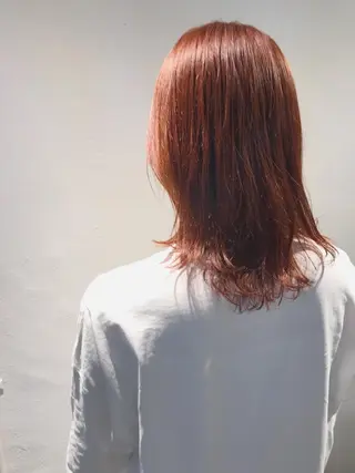 セミロング カラー 下北沢 soiのヘアスタイル