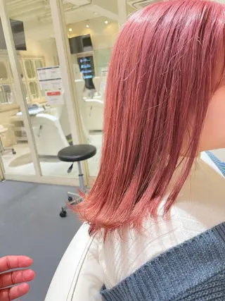 ミディアム カラー ボブ/パーマ 古家 佑真のヘアスタイル