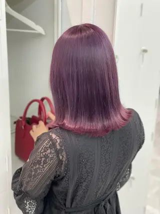 ミディアム カラー ショーヤ/ブリーチ /バレイヤージュのヘアスタイル