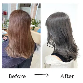 ロング カラー 💫小顔カット TAROのヘアスタイル