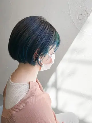 ショート カラー ハイトーン×似合わせ 🌱中川慎之介のヘアスタイル