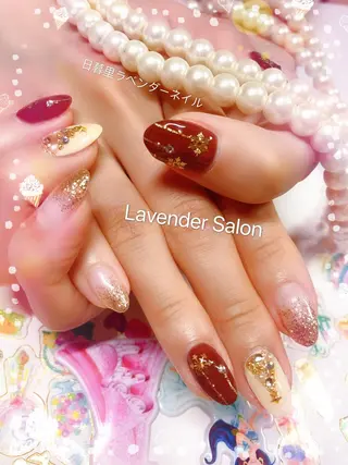ネイル ラベンダー💖日暮里 ルル💖ネイルのネイルデザイン