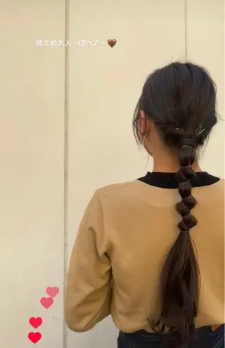 ヘアアレンジ 盛れる顔周り/髪質 改善/ふみか🩰🤍のヘアスタイル