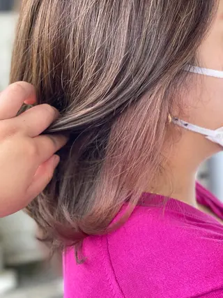 ミディアム カラー 美容室 Jフィドルファドル所属・わきた かずなのヘアスタイル