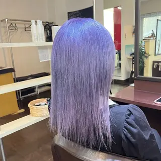 ミディアム カラー 編み込みエクステ/ ハイトーン りょすけのヘアスタイル