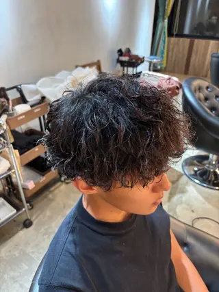 パーマ メンズ 平川 海夢のヘアスタイル