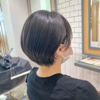 ショート カラー 神奈川大学最寄り白楽 三本松巧のヘアスタイル