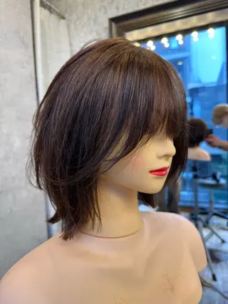 ミディアム 町田/透け感/透明感 Shibuのヘアスタイル