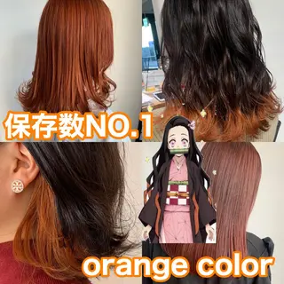 ミディアム カラー ✨艶ブリーチカラー ✨四ノ宮裕己のヘアスタイル