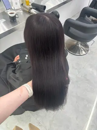 ロング カラー 韓国風暗髪ヘア🤍 🫧MIREIのヘアスタイル