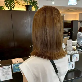 ミディアム カラー 近藤 優羽のヘアスタイル