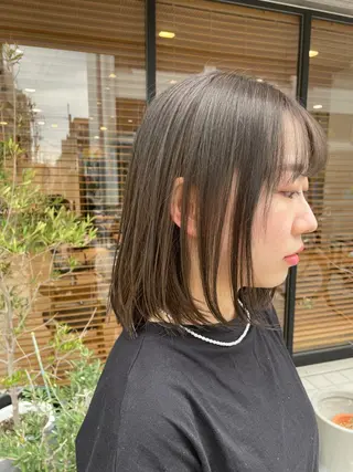ミディアム カラー 月100人以上 髪質改善施術｜谷口のヘアスタイル