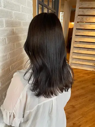 ミディアム little×PORTO三宮所属・🧡/艶髪/桑原 拓也/ショート/🧡のヘアスタイル