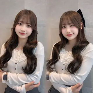 ロング カラー ヘアアレンジ ️🫧中島遼香🫧 Ess🪽髪質改善のヘアスタイル