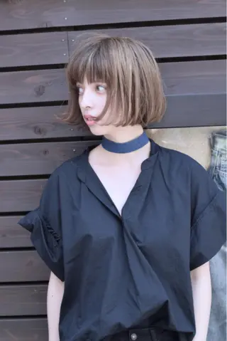 カラー ショートヘア、ボブ こやさん　コヤマのヘアスタイル