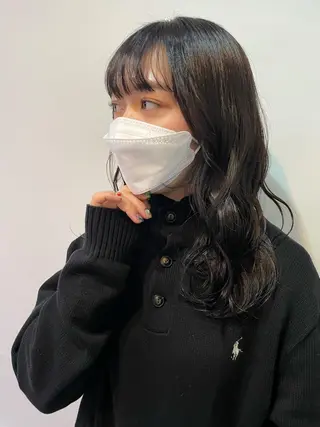 ロング カラー silo所属・silo MOKA 顔周りカット🦦のヘアスタイル