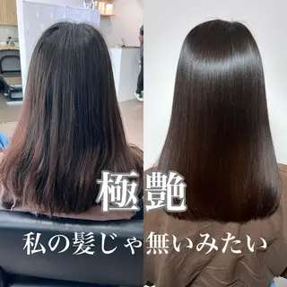 セミロング 髪質改善と艶カラー 💎坂田 裕紀のヘアスタイル