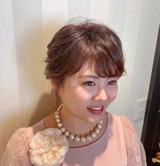 ミディアム ヘアアレンジ ヘアー    アンド  フェイス  Lien所属・橋口 千裕のヘアスタイル