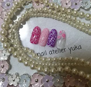 ミディアム nail atelier yuka所属・❤ yuka❤のネイルデザイン