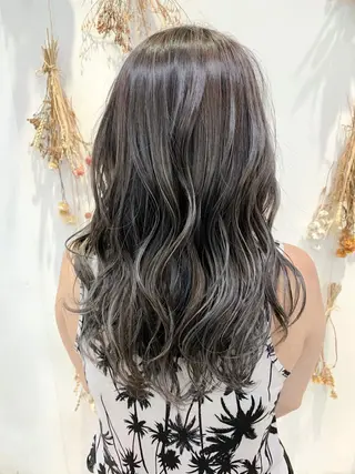 セミロング カラー 縮毛矯正/髪質改善 /韓国風　山川春輝のヘアスタイル