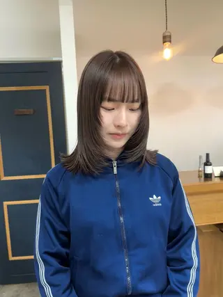 ミディアム NAGISA 🎀透明感カラー🎀のヘアスタイル