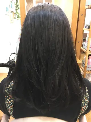 ミディアム カラー 新宿/美髪矯正 髪質改善/韓国風山本のヘアスタイル