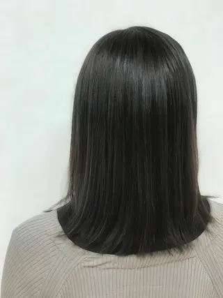 ミディアム カラー 岡本 拓朗のヘアスタイル