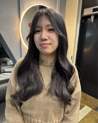 セミロング カラー dao/ミルクティー /ブラウン/ブロンドのヘアスタイル