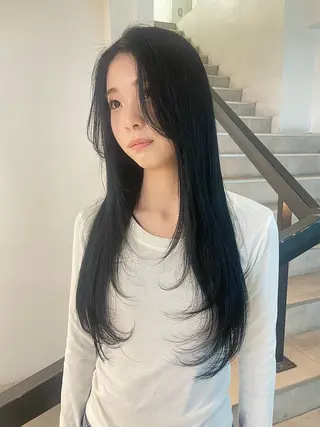 ロング カラー ハイトーン/レイヤー /senaのヘアスタイル