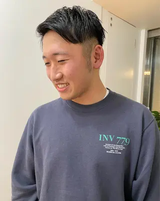 ショート カラー パーマ ヘアアレンジ メンズ 【池袋/スパイキー ショート】ⓝⓘⓜⓤのヘアスタイル