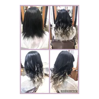 セミロング カラー 100%髪質改善特化 TRUNSのヘアスタイル