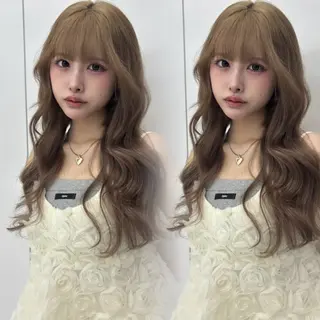 ロング girlyハイトーン /uki /渋谷🎀のヘアスタイル