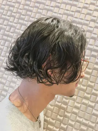 ショート パーマ メンズ scene.池袋所属・scene. haraのヘアスタイル