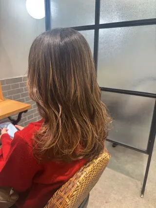 ミディアム カラー red neo あいりのヘアスタイル