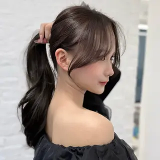 ロング 韓国ヘア🇰🇷／ 艶カラー鈴木萌愛🩶のヘアスタイル