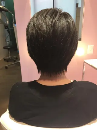 ショート 所渉/韓国レイヤー /ウルフカットのヘアスタイル