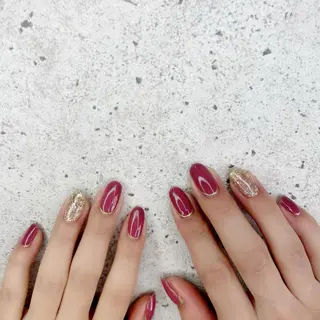 ミディアム カラー パーマ ヘアアレンジ メンズ キッズ ネイル マツエク・マツパ Salon Ｋのネイルデザイン