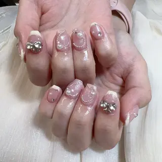 ネイル 🎀nana🫧 ワンホンネイル🎀のネイルデザイン