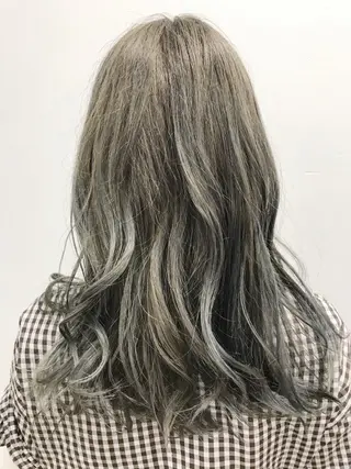 セミロング カラー 池田 雄太 ✨美髪縮毛矯正✨のヘアスタイル