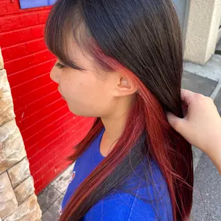 ロング カラー ブリーチ/ヘアセット 【𝙍𝙞𝙣𝙤】のヘアスタイル