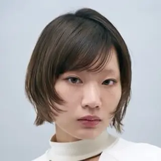 ショート ショートパーマ カットモデルのヘアスタイル